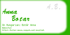 anna botar business card