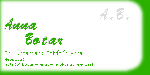 anna botar business card